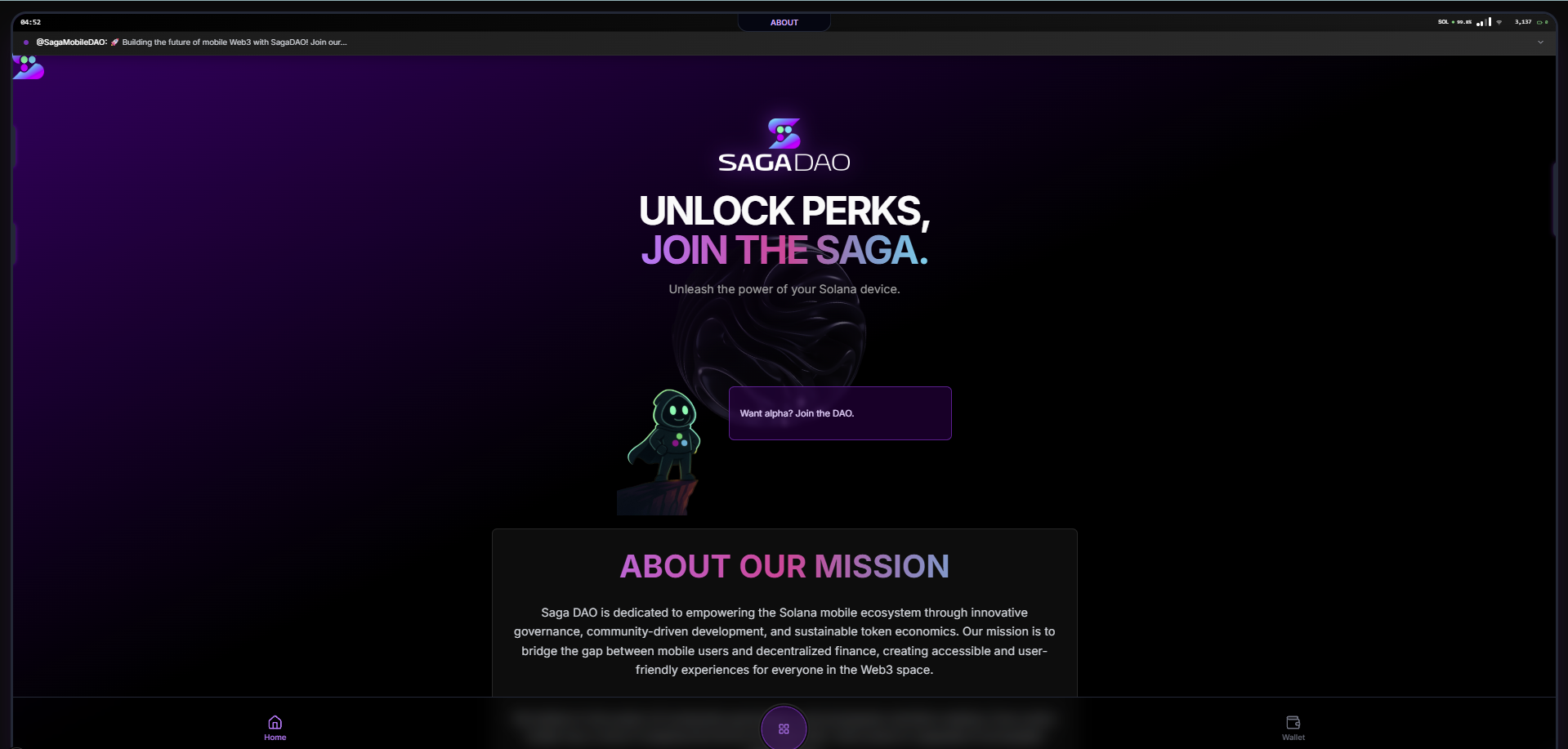 Saga Mobile DAO